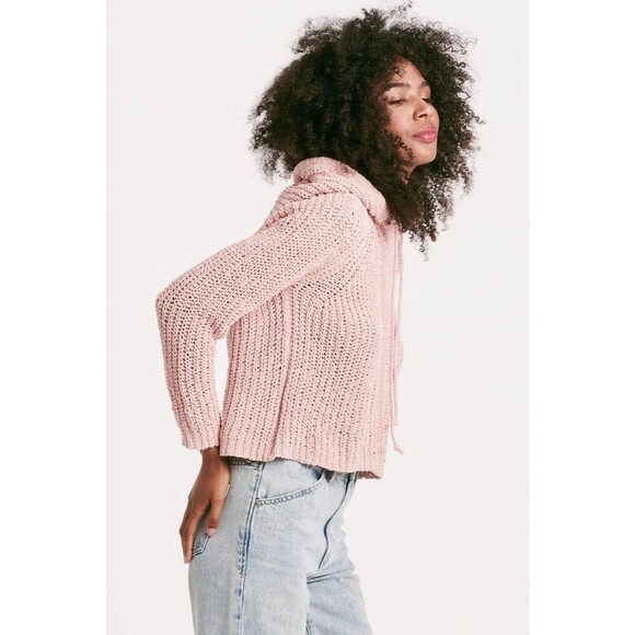 ANOTHER LOVE Textured EDEN Hoodie Sweater XL Chunky Thick Coquette Bow Dainty - Picture 2 of 13